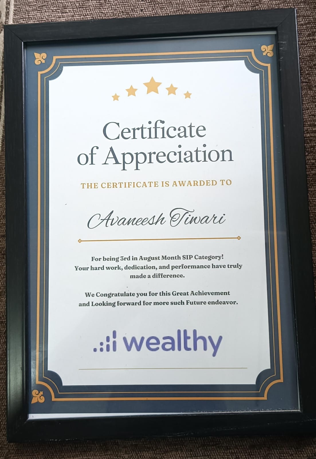 SIP Champion · Avaneesh Tiwari